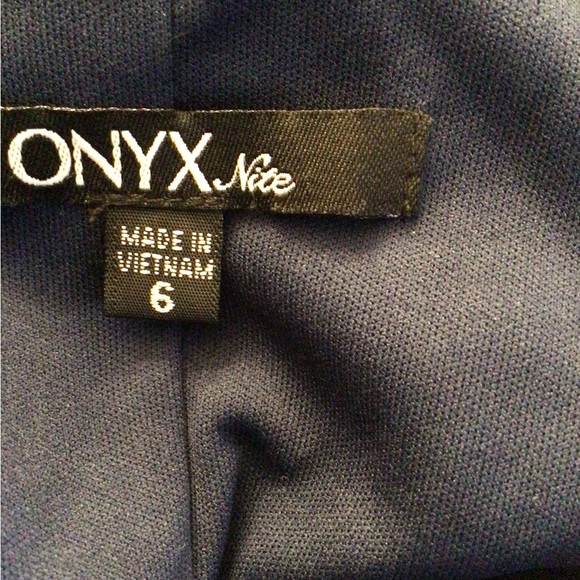 Onyx Nite Midnight Blue Layered Dress - Picture 6 of 7